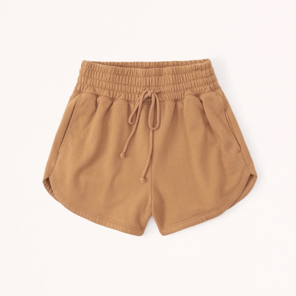 Abercrombie and Fitch Dolphin-Hem Fleece Shorts